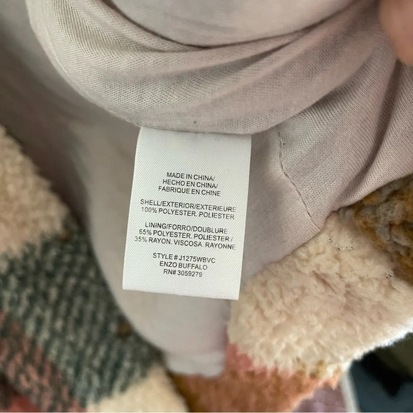 Vici teddy snap button multi color jacket size small - Picture 5 of 6